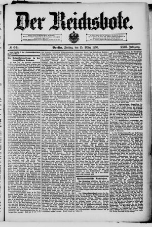 Der Reichsbote on Mar 15, 1895