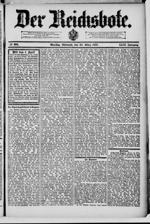 Der Reichsbote on Mar 20, 1895