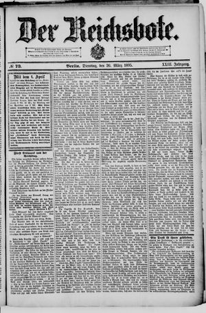 Der Reichsbote vom 26.03.1895