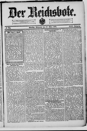 Der Reichsbote on Mar 27, 1895