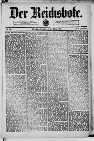 Der Reichsbote on Mar 31, 1895