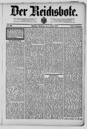 Der Reichsbote on Apr 3, 1895
