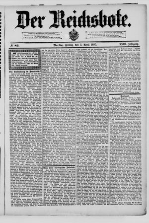 Der Reichsbote vom 05.04.1895