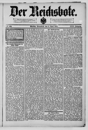 Der Reichsbote vom 06.04.1895