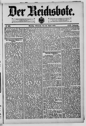 Der Reichsbote on Apr 24, 1895