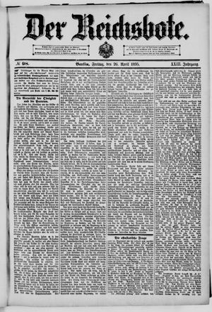 Der Reichsbote vom 26.04.1895