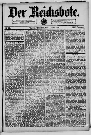 Der Reichsbote vom 27.04.1895
