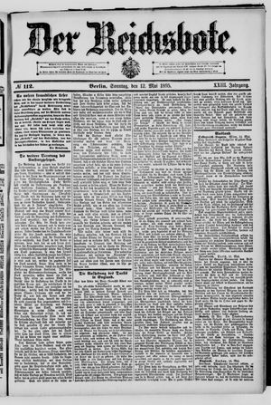 Der Reichsbote vom 12.05.1895