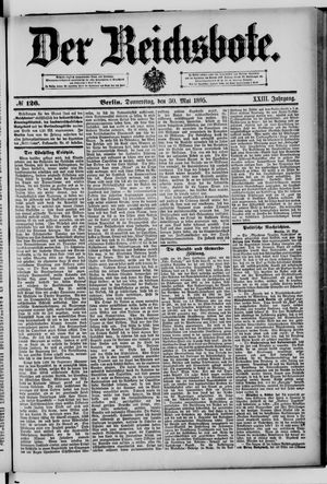 Der Reichsbote on May 30, 1895