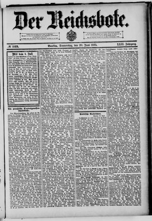 Der Reichsbote vom 20.06.1895