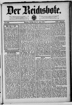 Der Reichsbote vom 21.06.1895