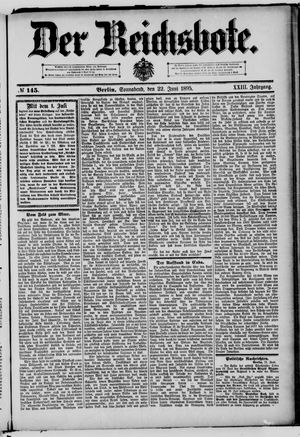 Der Reichsbote vom 22.06.1895