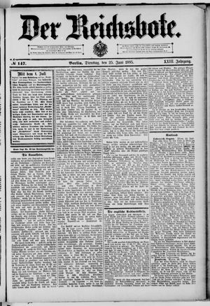 Der Reichsbote vom 25.06.1895