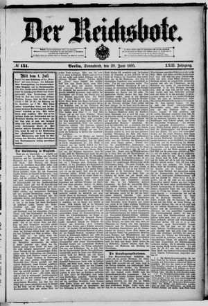 Der Reichsbote vom 29.06.1895