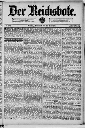 Der Reichsbote vom 27.07.1895