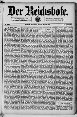 Der Reichsbote vom 14.08.1895