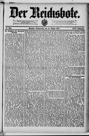 Der Reichsbote vom 15.08.1895