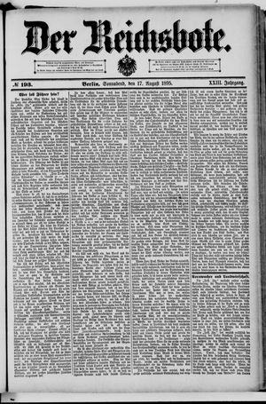 Der Reichsbote vom 17.08.1895