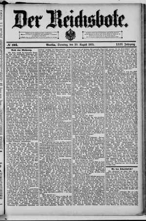 Der Reichsbote vom 20.08.1895