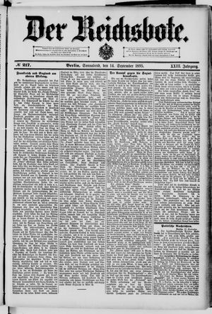 Der Reichsbote vom 14.09.1895