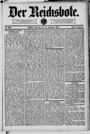 Der Reichsbote vom 15.09.1895