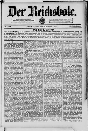 Der Reichsbote vom 17.09.1895