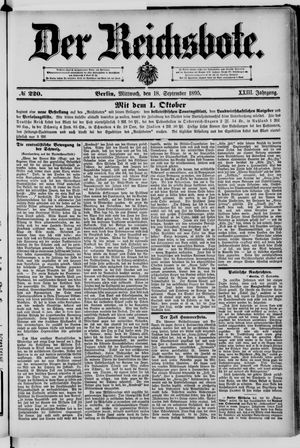 Der Reichsbote vom 18.09.1895