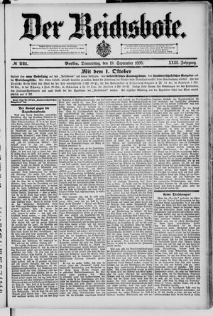 Der Reichsbote vom 19.09.1895