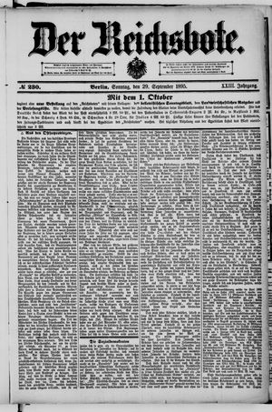Der Reichsbote vom 29.09.1895