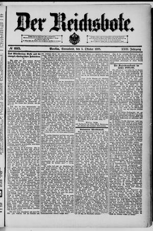 Der Reichsbote vom 05.10.1895