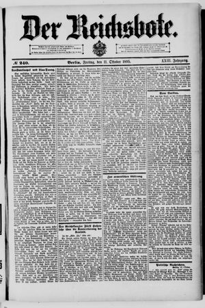 Der Reichsbote vom 11.10.1895