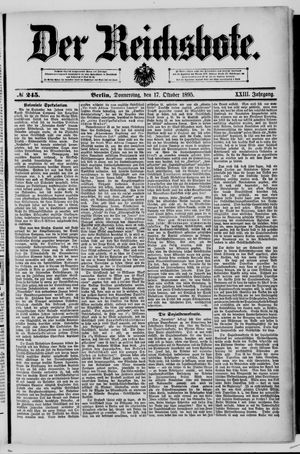 Der Reichsbote vom 17.10.1895