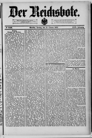 Der Reichsbote vom 18.10.1895