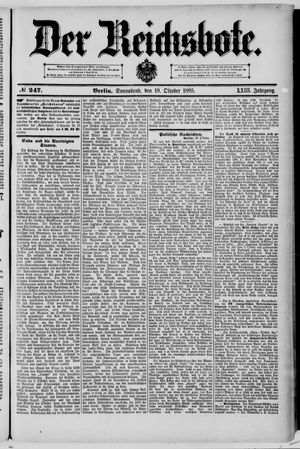 Der Reichsbote vom 19.10.1895