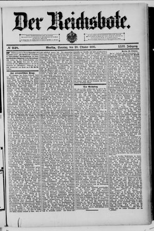 Der Reichsbote vom 20.10.1895