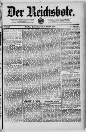 Der Reichsbote vom 31.10.1895