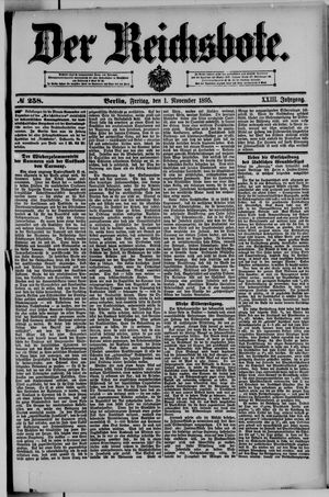 Der Reichsbote vom 01.11.1895