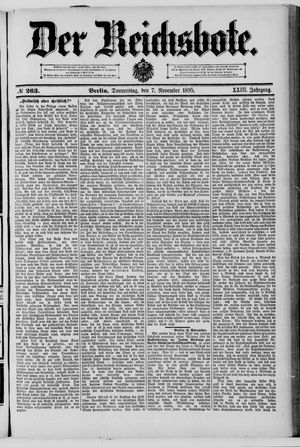 Der Reichsbote vom 07.11.1895