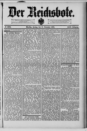 Der Reichsbote vom 15.11.1895