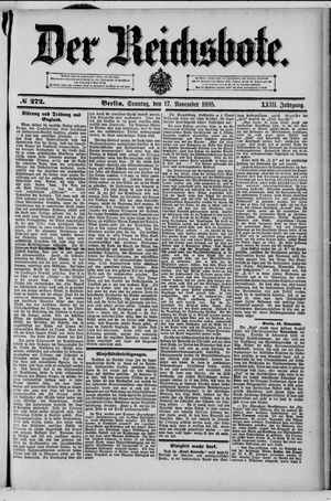Der Reichsbote vom 17.11.1895