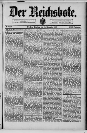 Der Reichsbote vom 19.11.1895