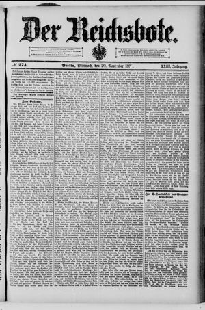 Der Reichsbote vom 20.11.1895