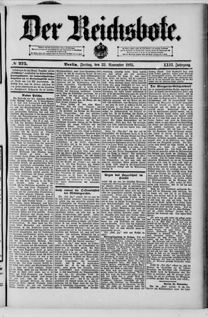Der Reichsbote vom 22.11.1895