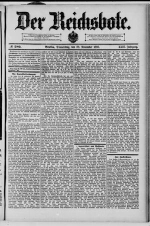 Der Reichsbote on Nov 28, 1895