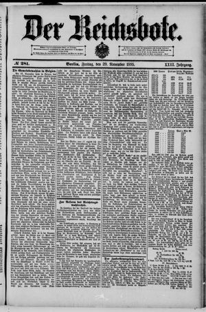 Der Reichsbote vom 29.11.1895