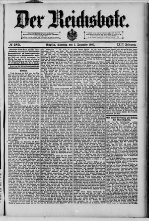 Der Reichsbote vom 01.12.1895