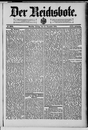 Der Reichsbote vom 13.12.1895
