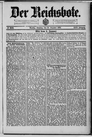 Der Reichsbote vom 24.12.1895