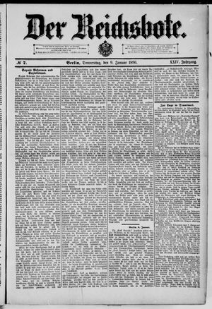 Der Reichsbote on Jan 9, 1896