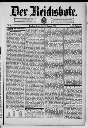 Der Reichsbote vom 10.01.1896